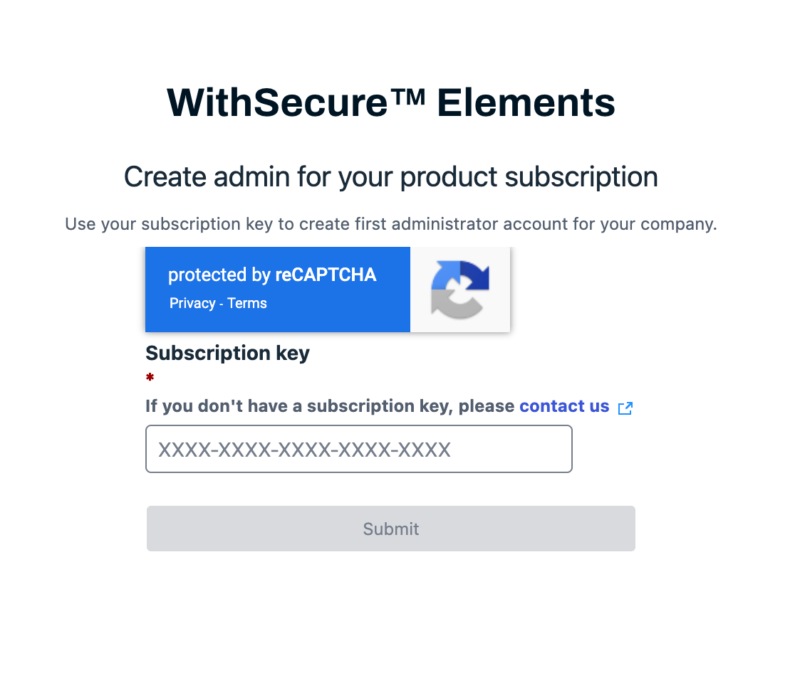 Create a withSecure business account