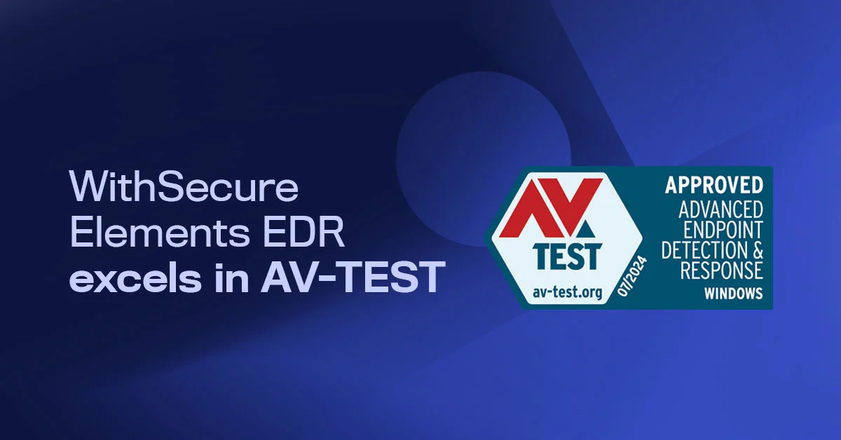 WithSecure EDR Excels in Advanced EDR Test 2024 by AV-TEST