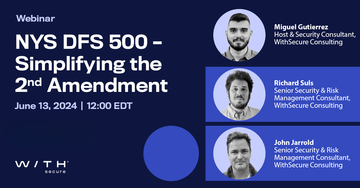 Webinar: NYDFS - Simplifying the Second Amendment